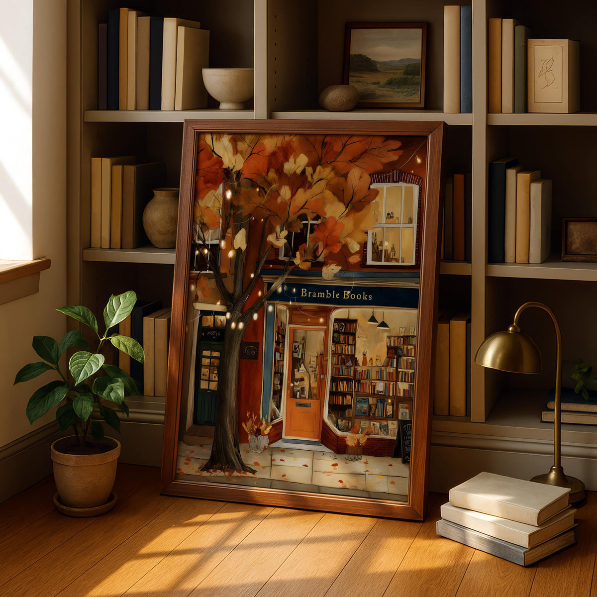 Autumn Bookstore Print