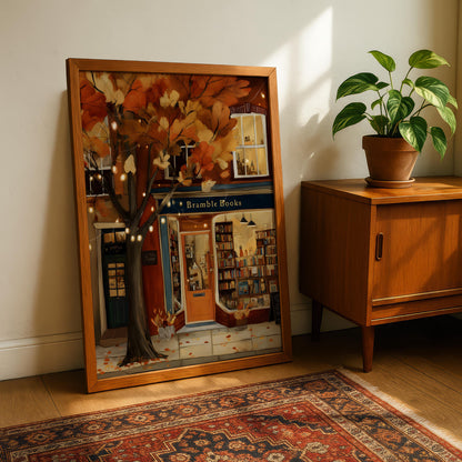 Autumn Bookstore Print