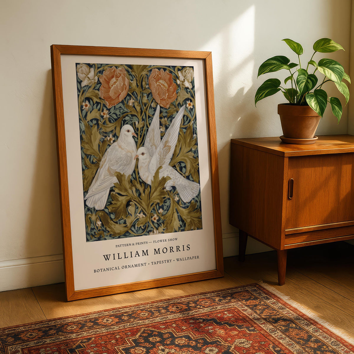 William Morris White Doves Print