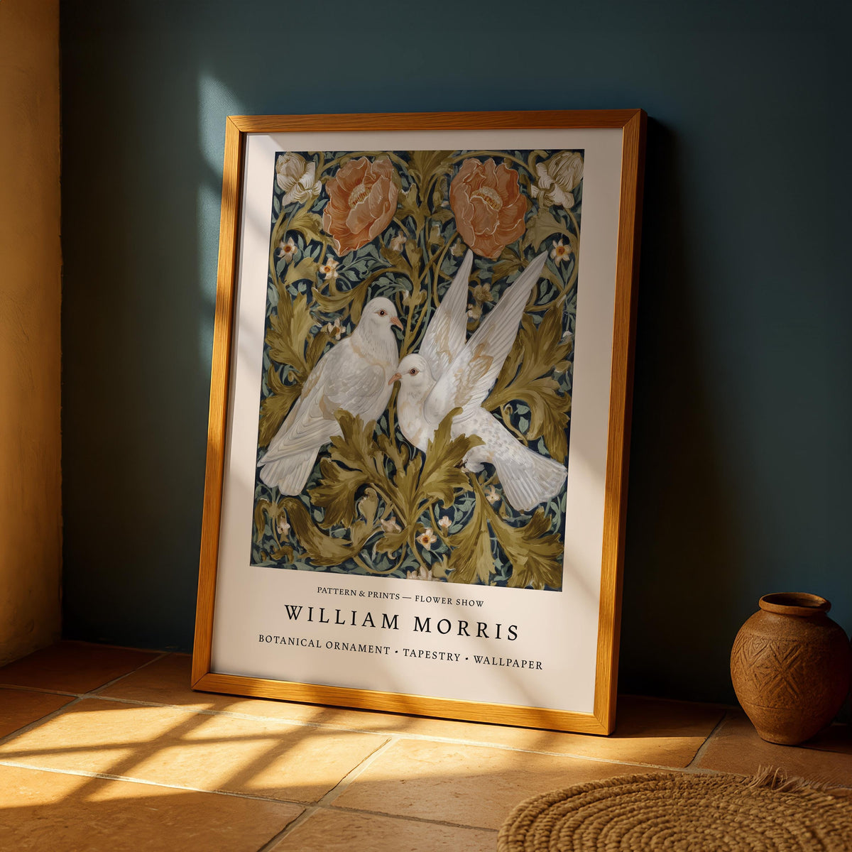 William Morris White Doves Print