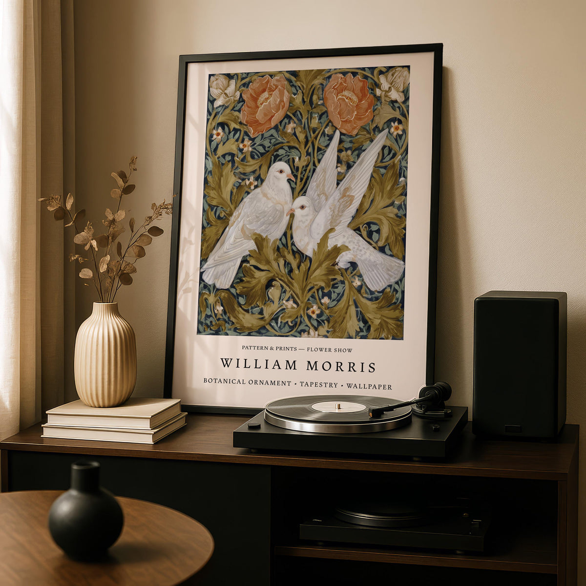 William Morris White Doves Print