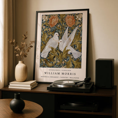 William Morris White Doves Print