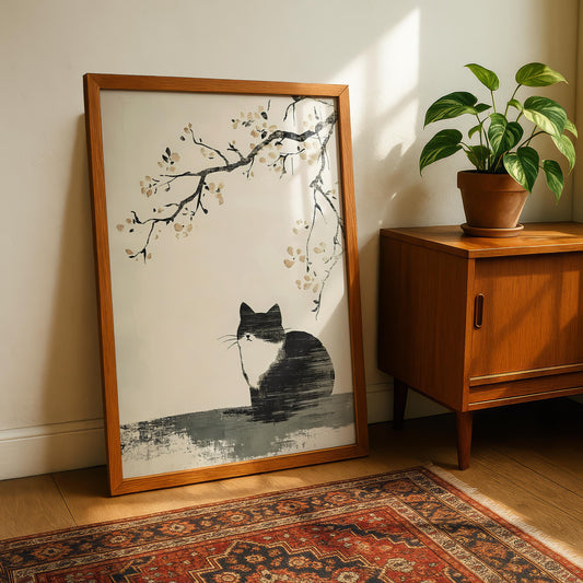 Japanese Cat Print