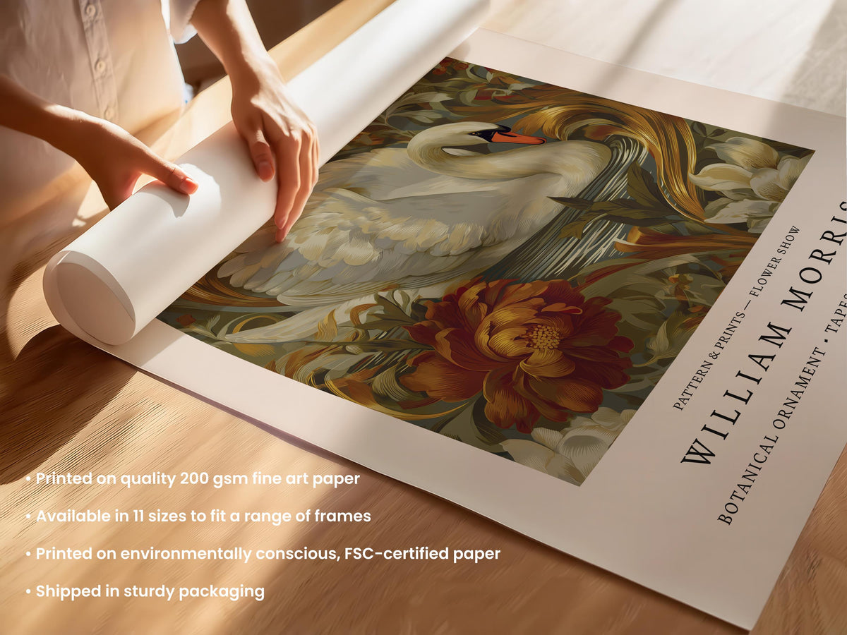 William Morris Swan Print
