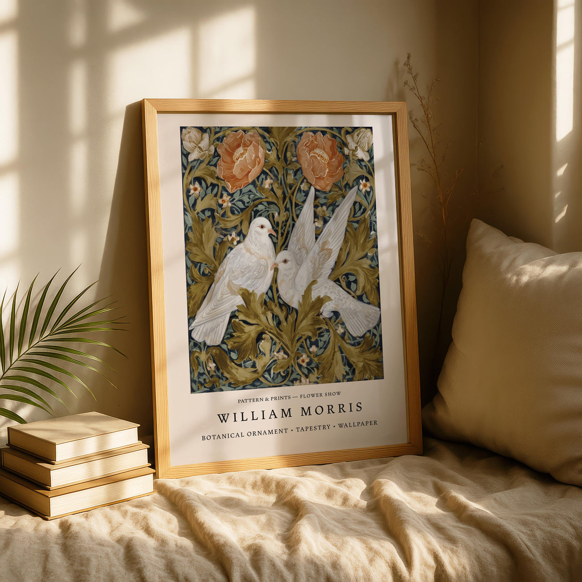 William Morris White Doves Print