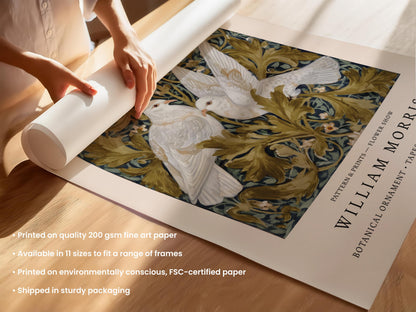 William Morris White Doves Print